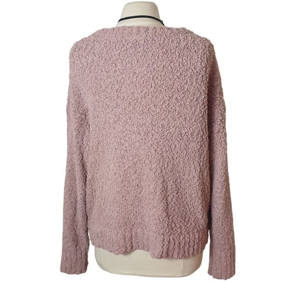 Social Standard Womens Plus Sweater XXL Pink Textured Knit Sweater Textured Chic - Picture 4 of 7